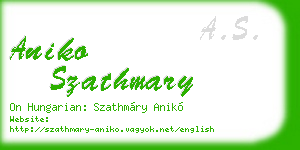 aniko szathmary business card